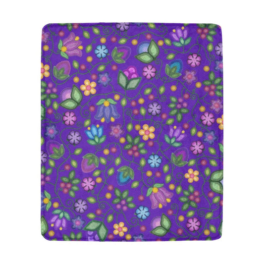 Bloom Uplift Indigo Large Micro Fleece Blanket
