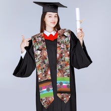 Load image into Gallery viewer, Culture in Nature Orange Graduation Stole
