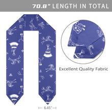 Load image into Gallery viewer, Ledger Dables Blue Graduation Stole
