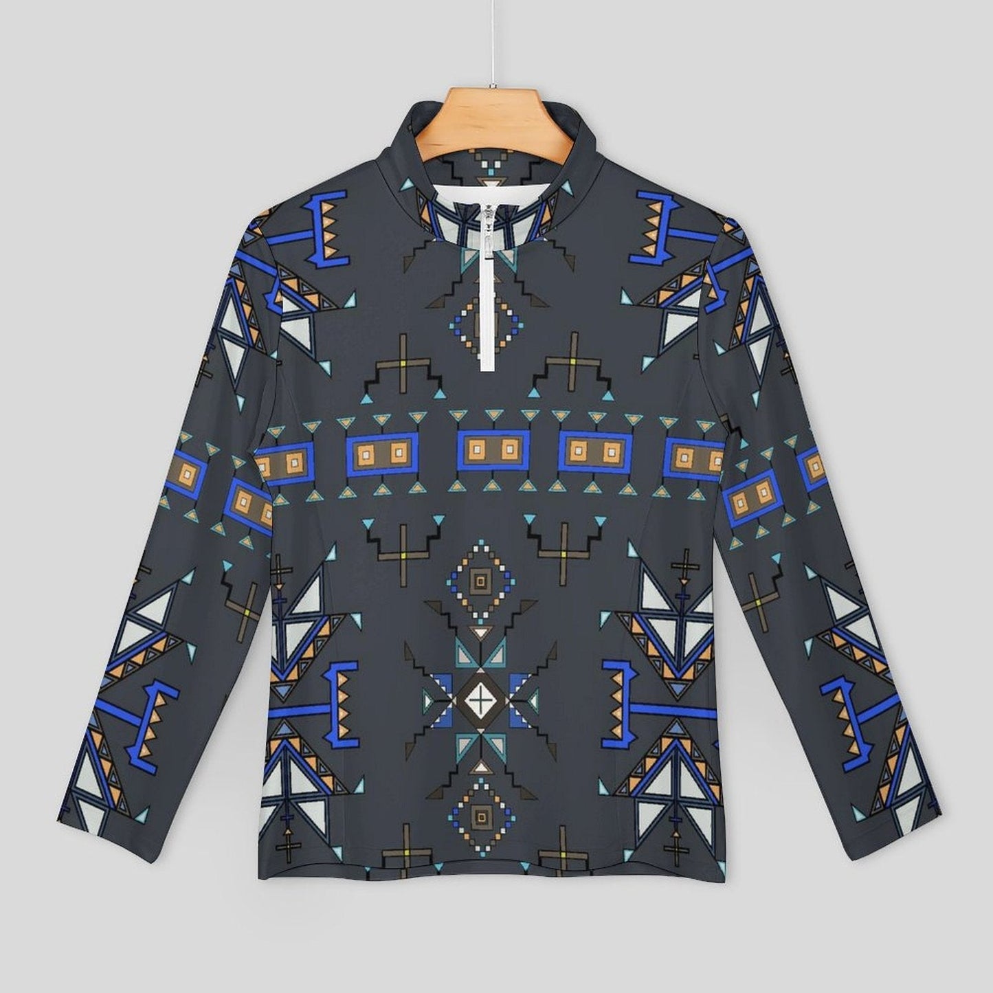 Eagle Strike Gray Long Sleeve Yoga Shirt