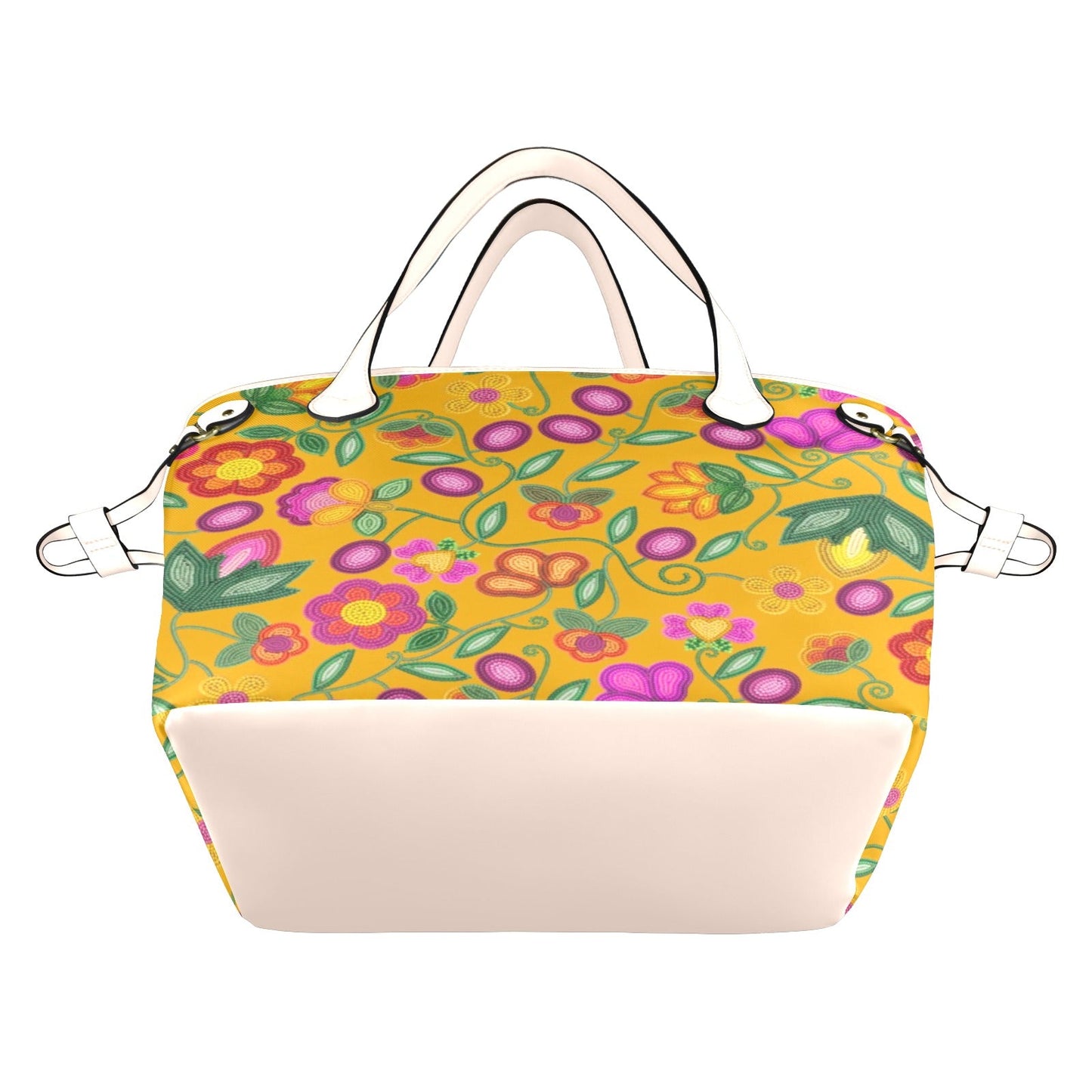 Boreal Bounty Yellow Clover Canvas Tote