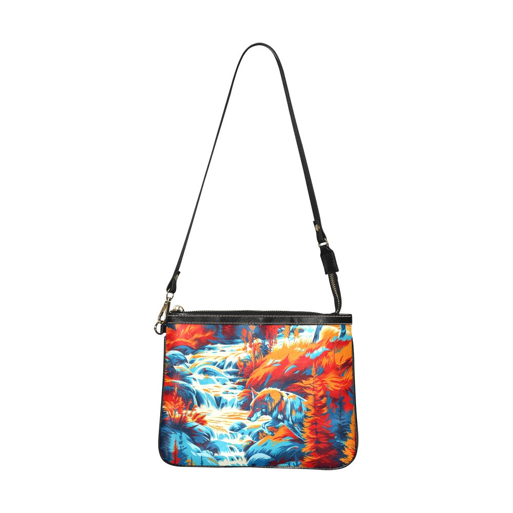 Hunting Wolves Small Shoulder Bag