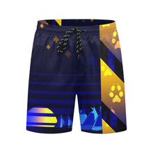 Load image into Gallery viewer, Wolf Star Men&#39;s Mid-Length Beach Shorts
