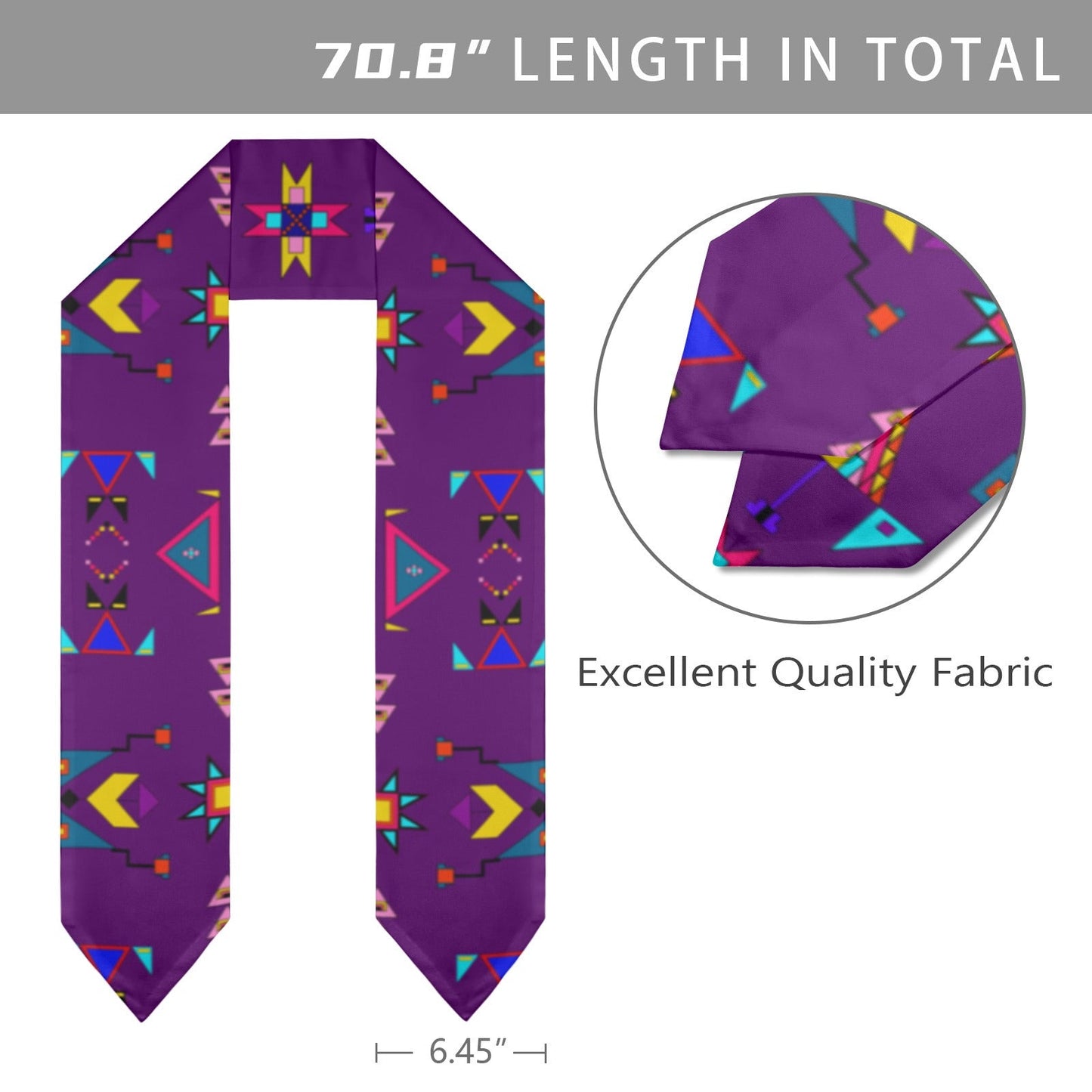 Enemy Territory Berry Graduation Stole