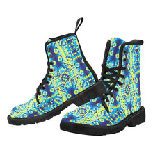 Load image into Gallery viewer, Kaleidoscope Jaune Bleu Boots for Men
