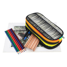 Load image into Gallery viewer, Dentalium on Black Pencil Pouch
