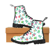 Load image into Gallery viewer, Berry Flowers White Boots
