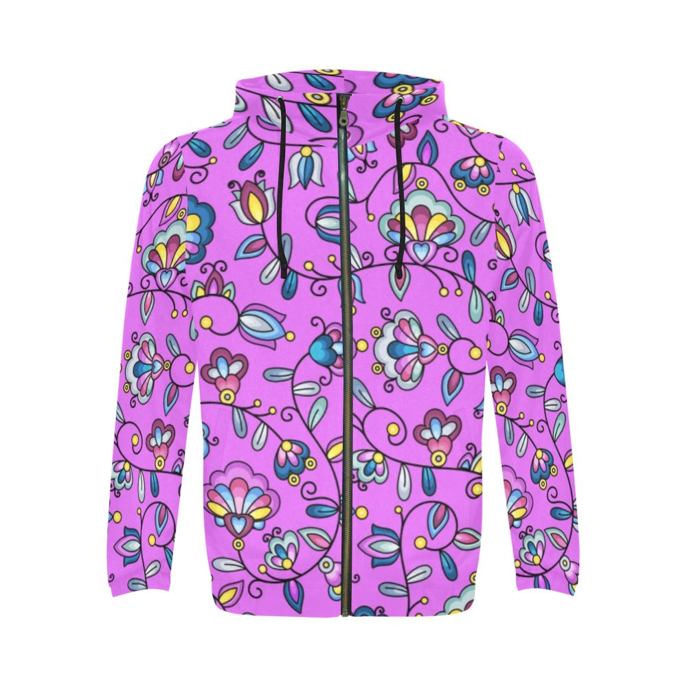 Autumn Bundle Blessing Purple Zip Hoodie