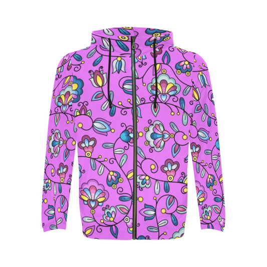 Autumn Bundle Blessing Purple Zip Hoodie