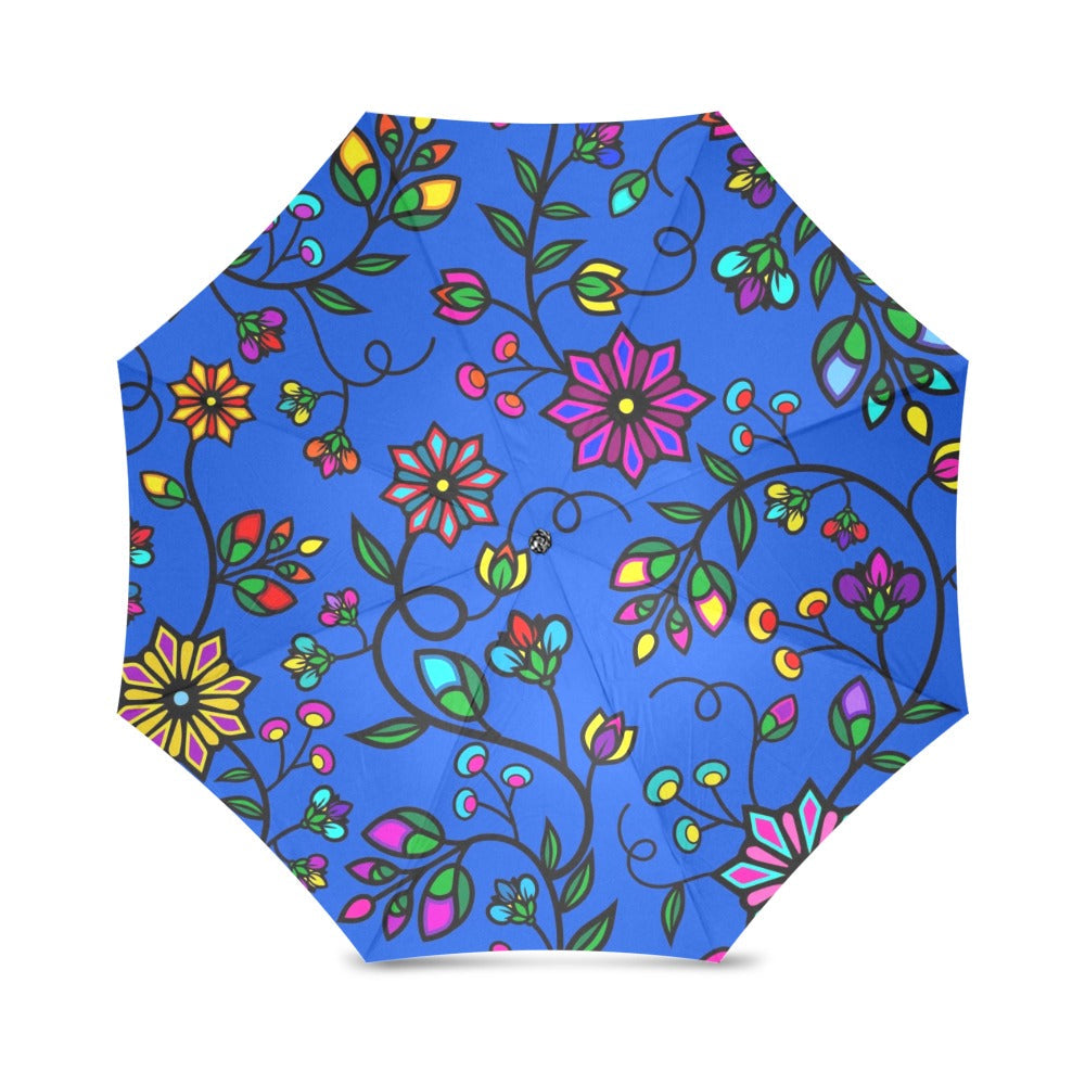Prairie Paintbrush Blue Foldable Umbrella