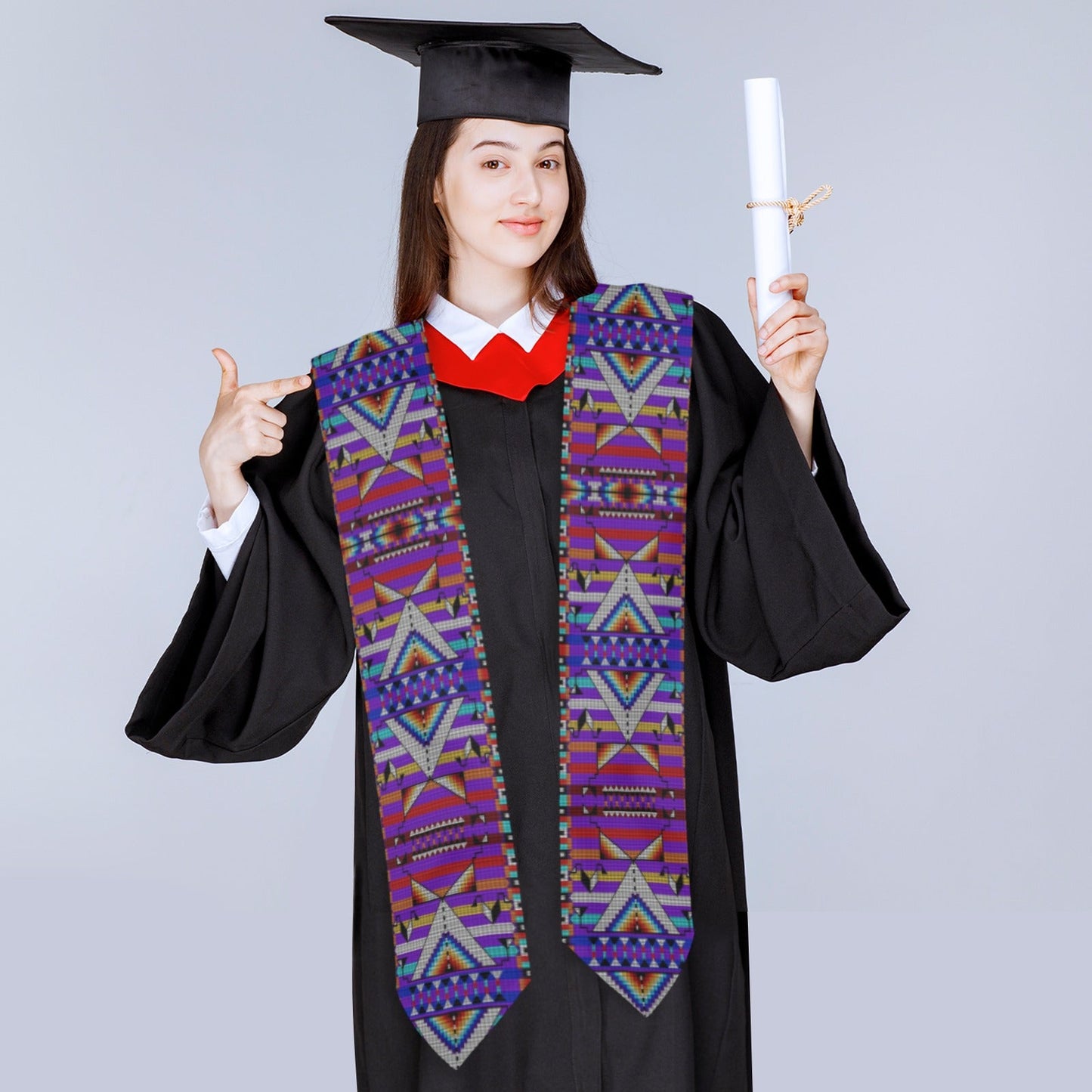 Medicine Blessing Purple Graduation Stole