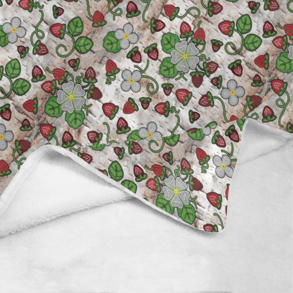Strawberry Dreams Br Bark Ultra-Soft Micro Fleece Blanket 40"x50"