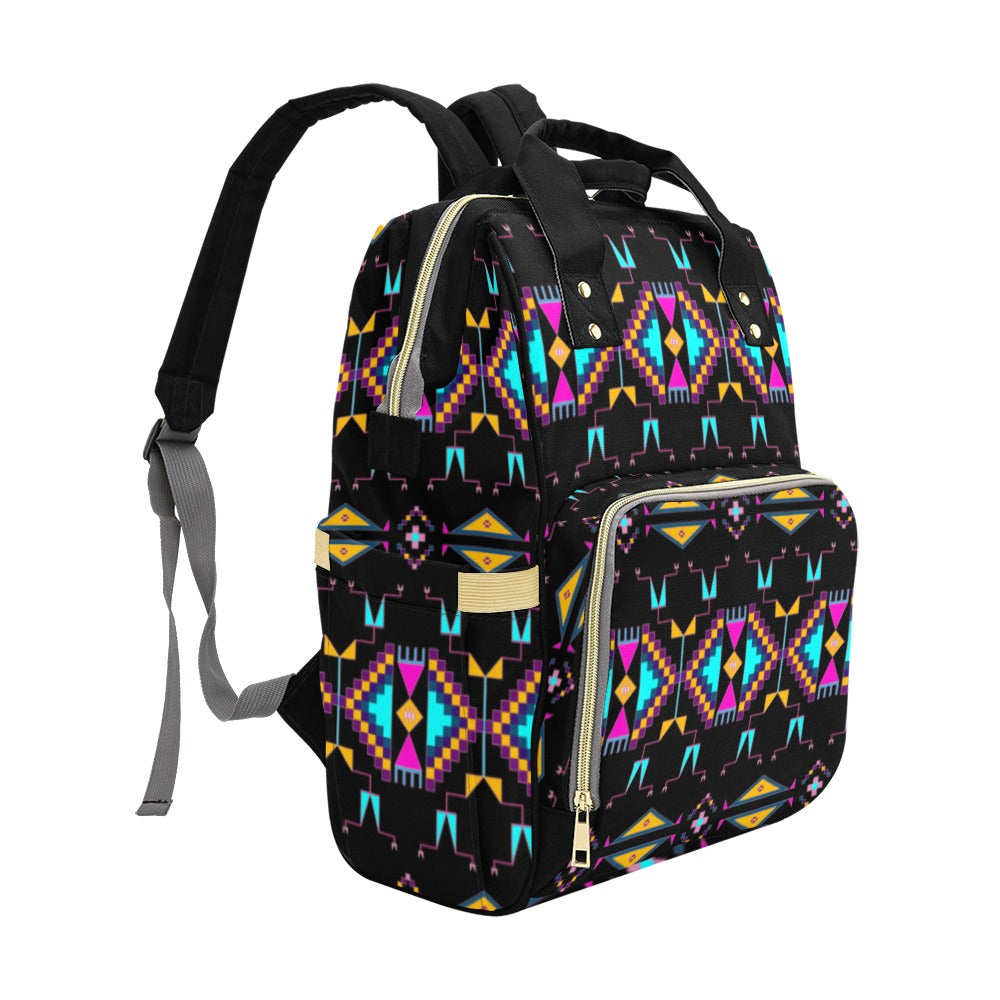Rite of Passage Black Multi-Function Diaper Backpack