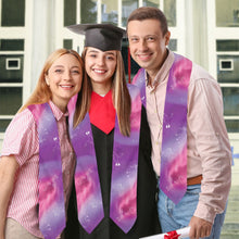 Load image into Gallery viewer, Animal Ancestors 7 Aurora Gases Pink and Purple Graduation Stole
