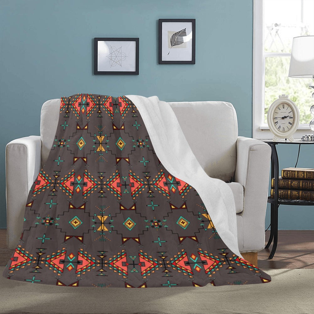 Thunder Flight Gray X-Large Micro Fleece Blanket
