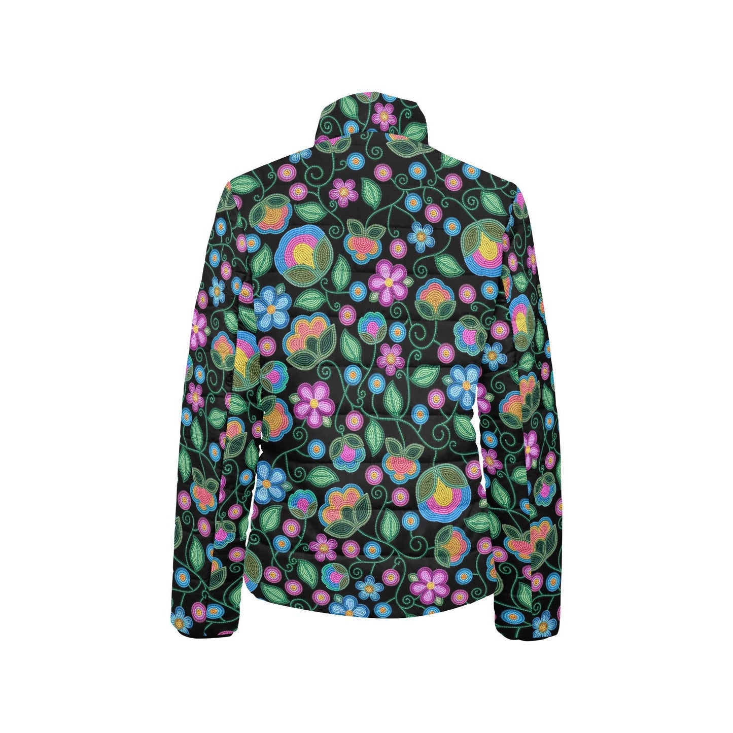 Turquoise Sunbeam Stand Collar Jacket