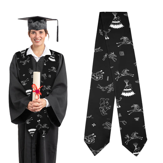 Ledger Dables Black Graduation Stole