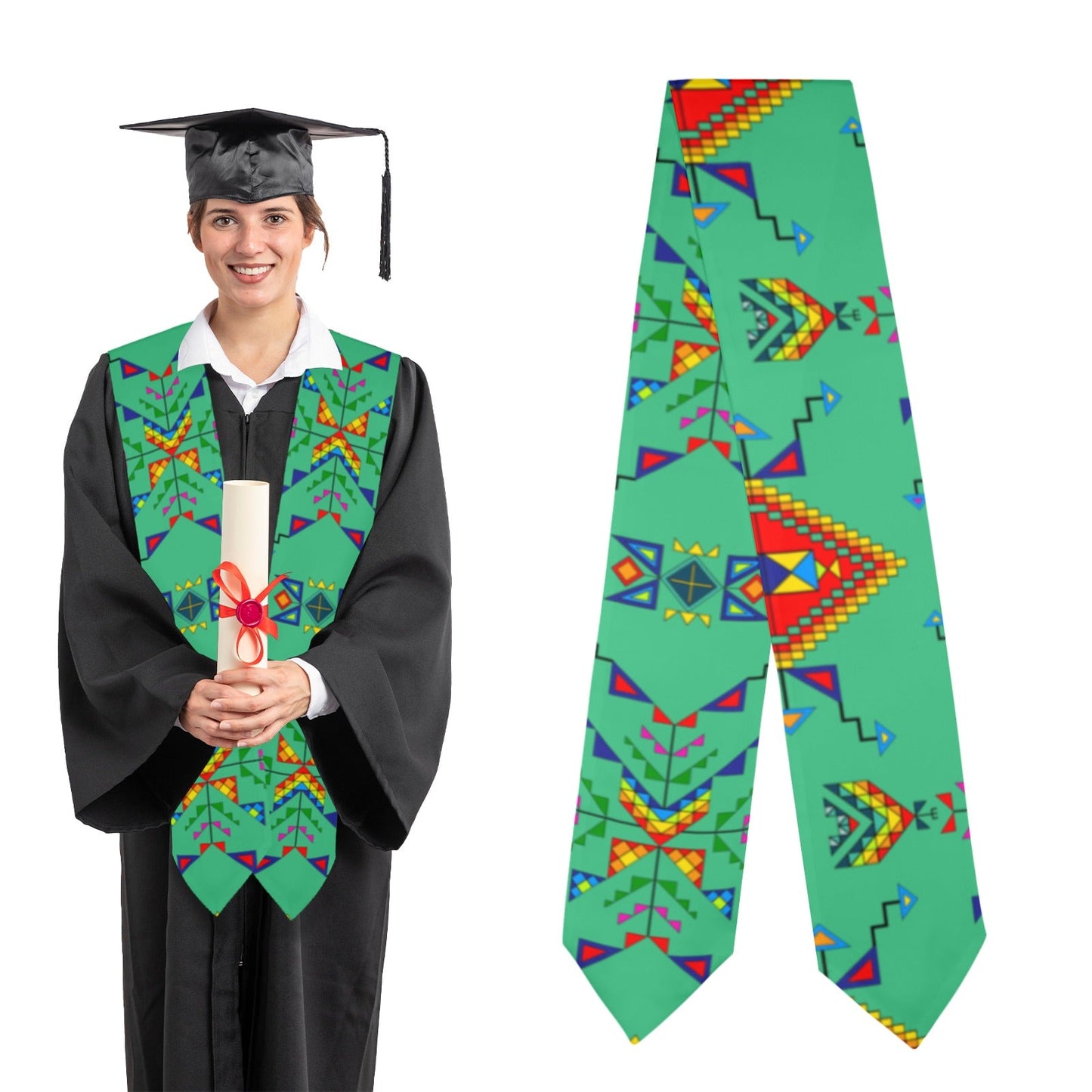 Buffalo Jump Sage Graduation Stole