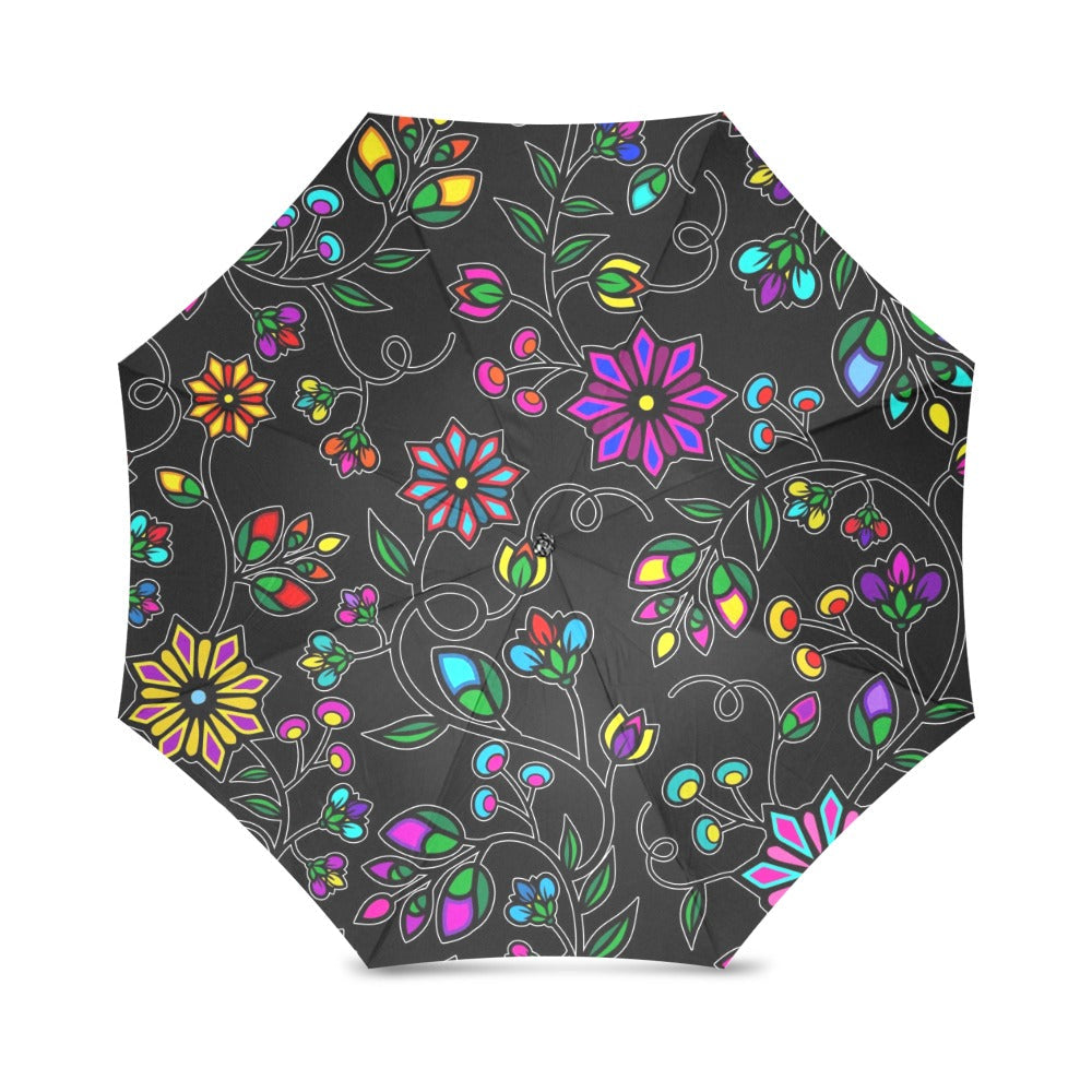 Prairie Paintbrush Black Foldable Umbrella