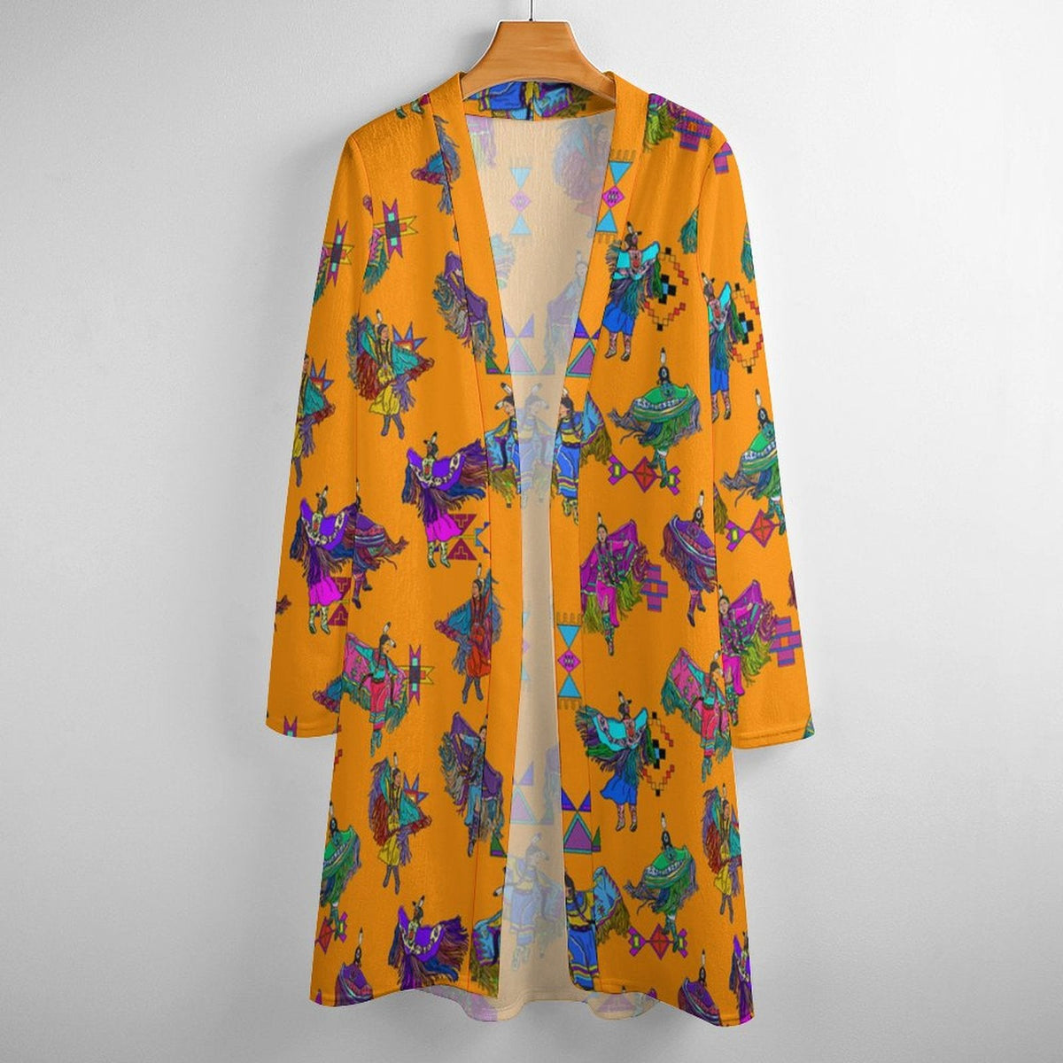 Women's Fancy Dancers Orange Cardigan