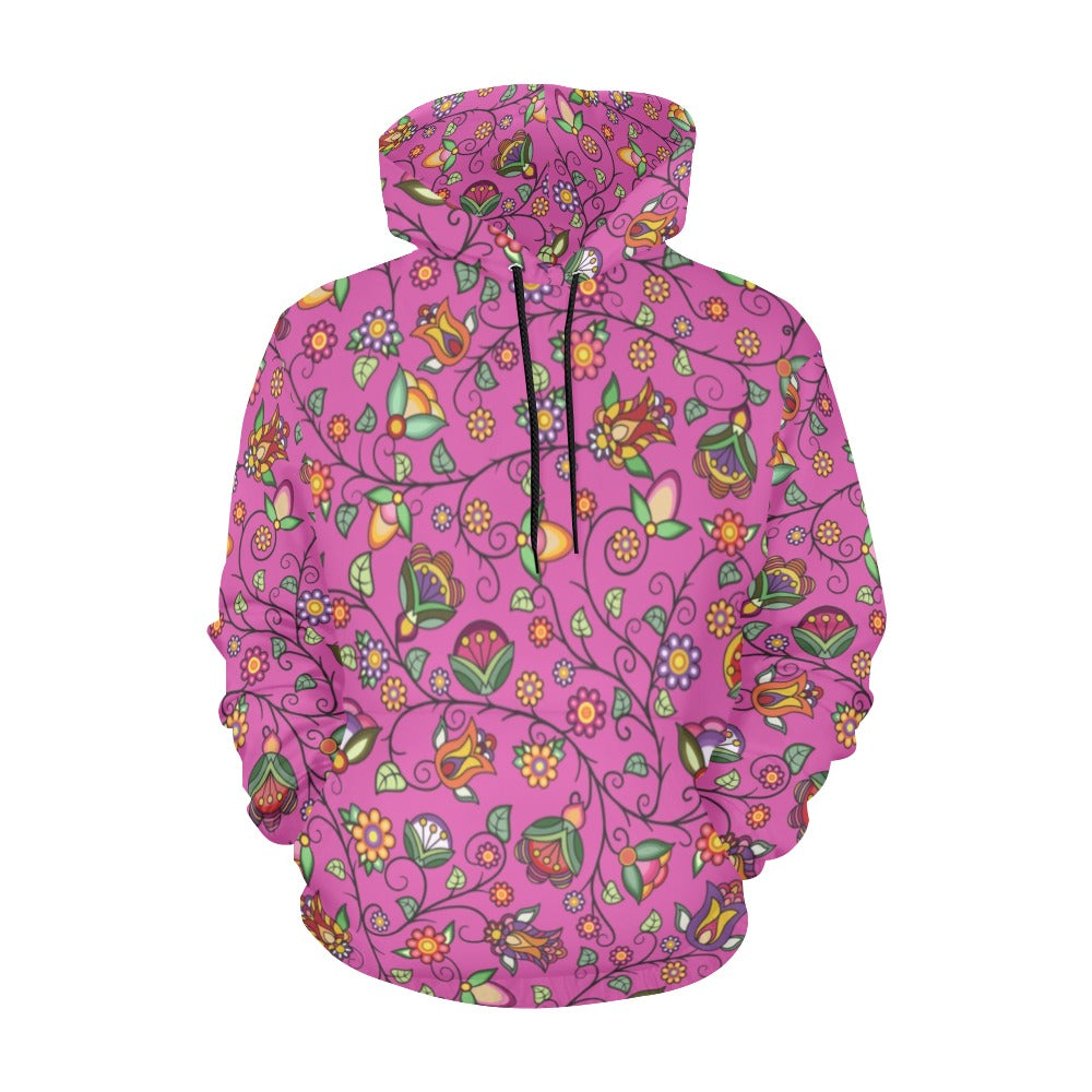 Heartbeat Petals Pink Hoodie for Men