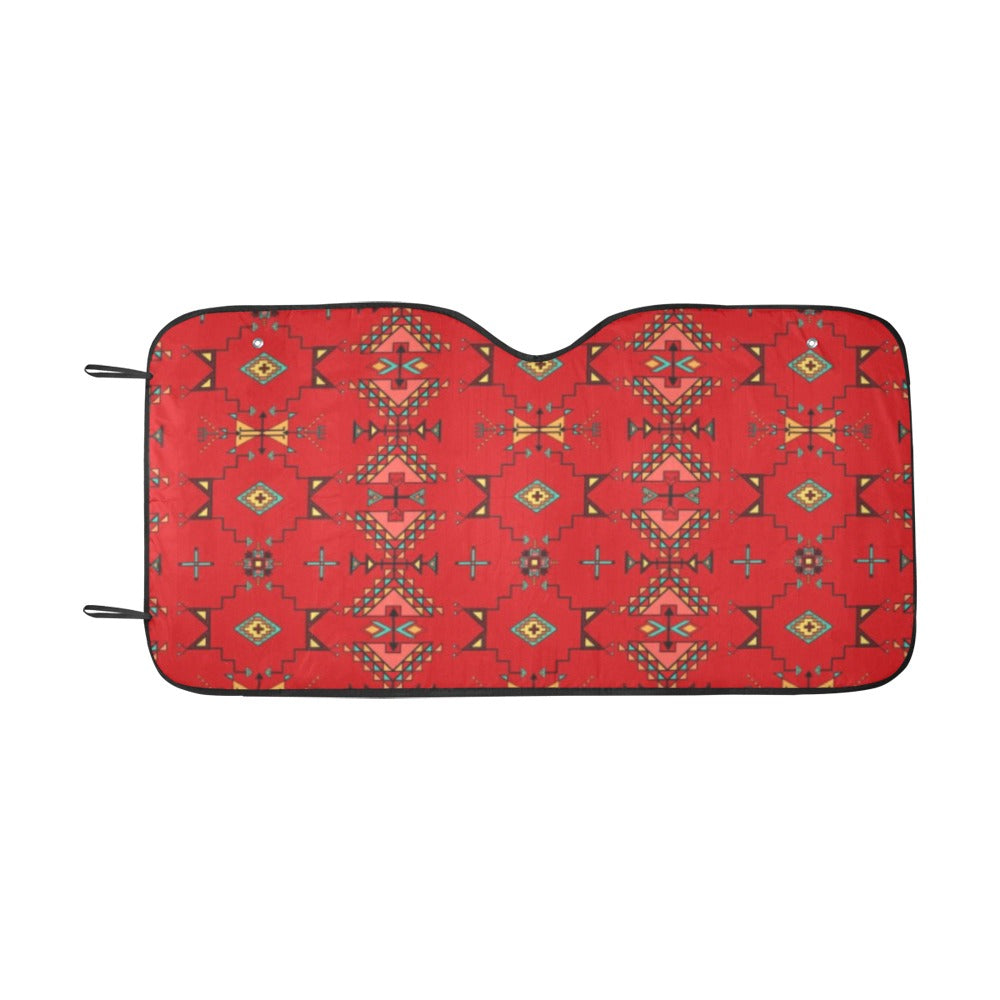 Thunder Flight Red Car Sun Shade 55"x30"