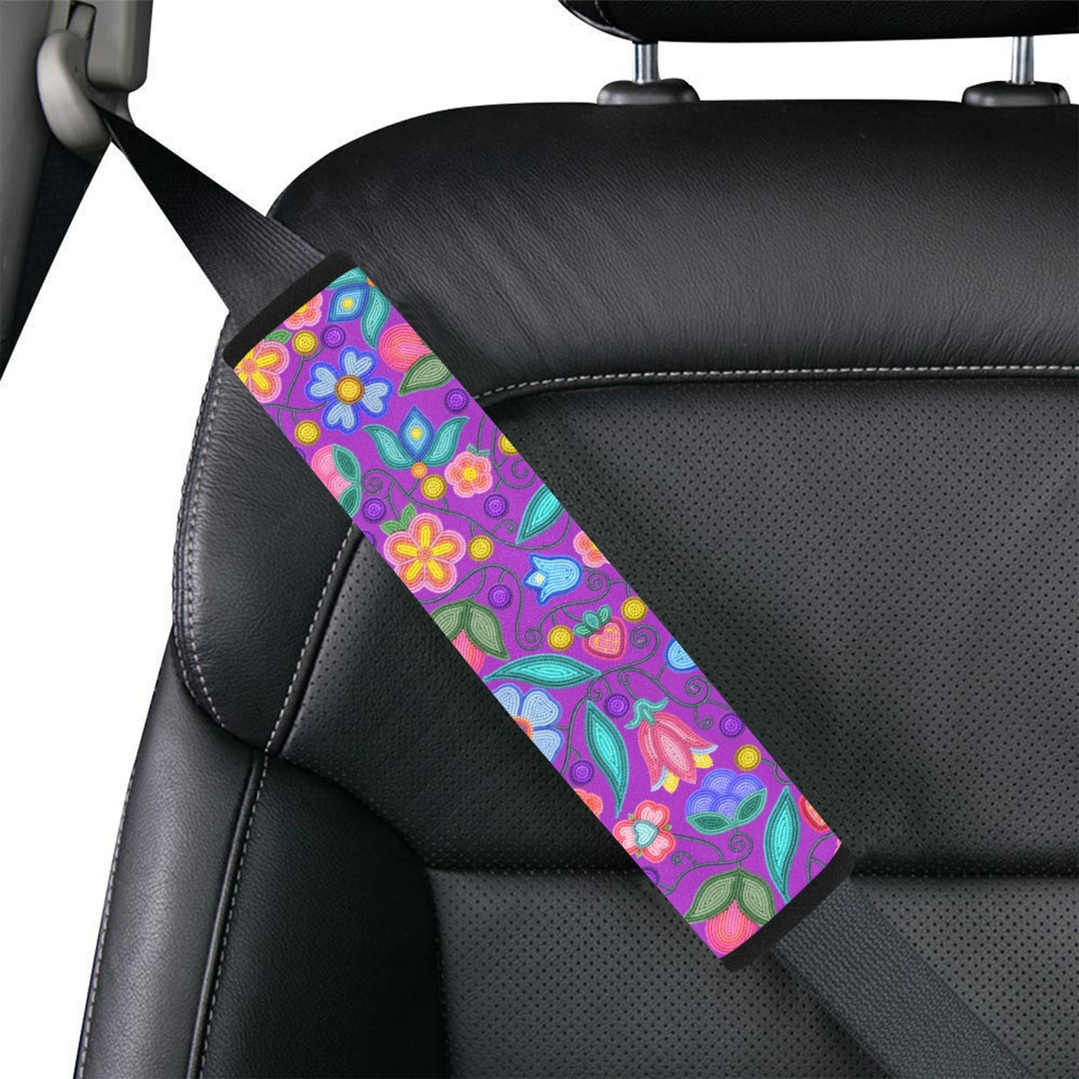 Sweet Offering Purple Seat Belt Cover