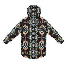 Load image into Gallery viewer, Travois Tipi Black Unisex Sherpa Lined Hooded Coat
