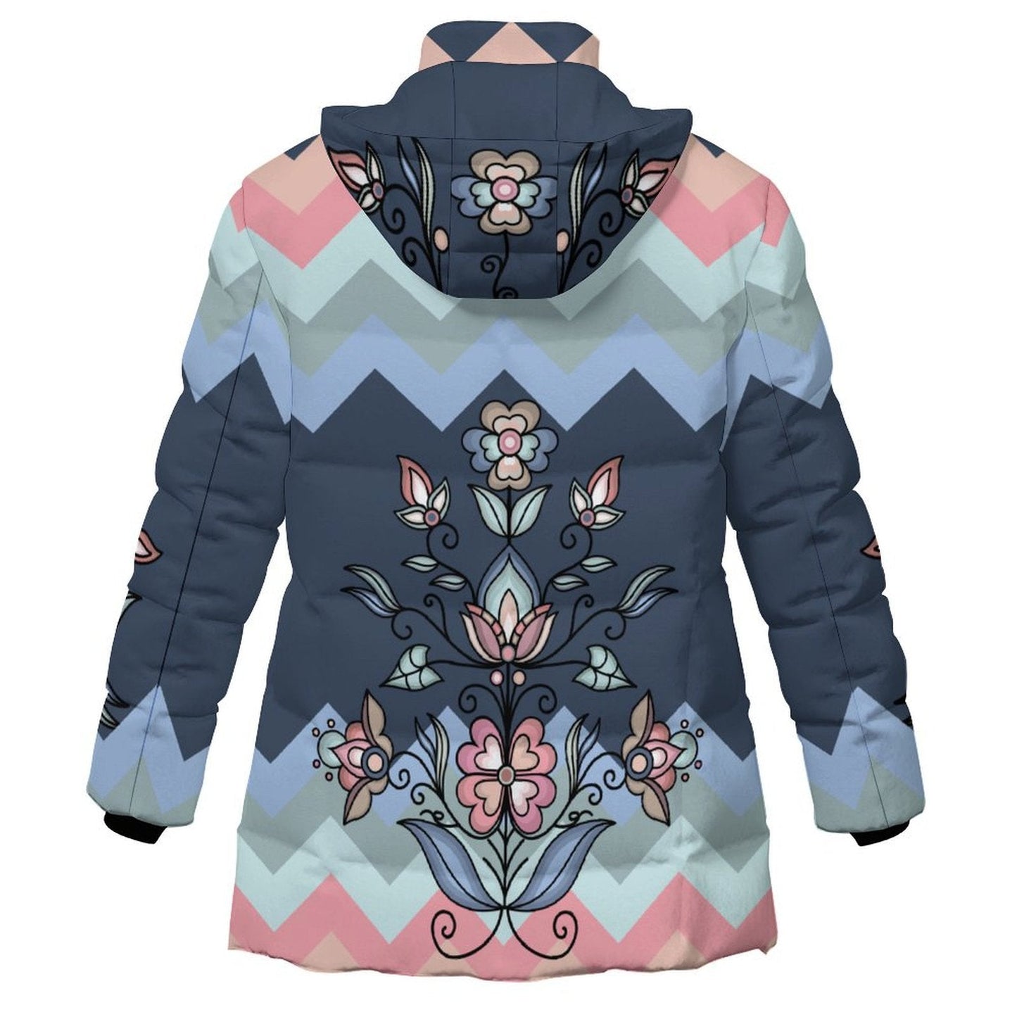 Frostfall Radiance Women's Hooded Puffer Coat