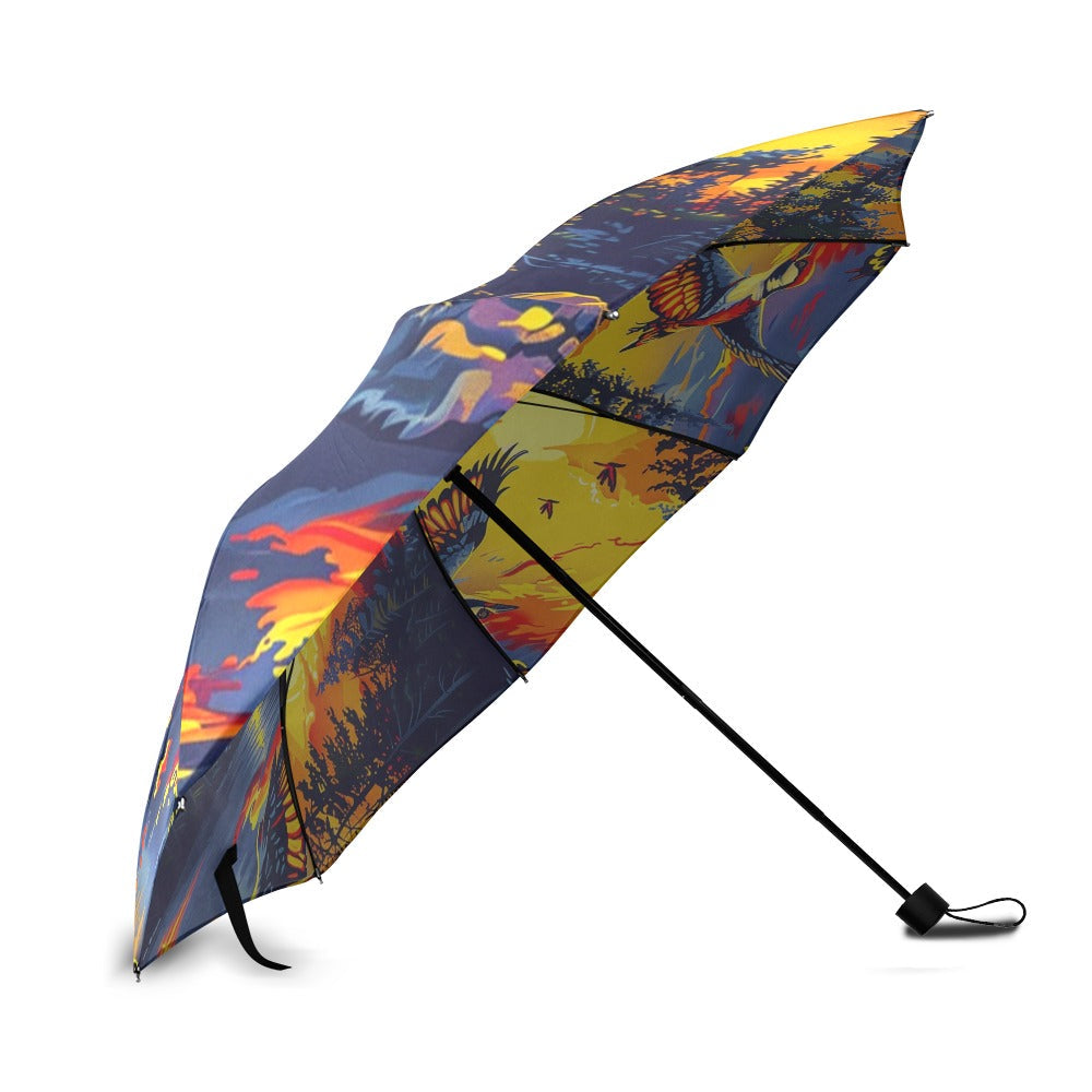 Woodpecker Medicine Foldable Umbrella