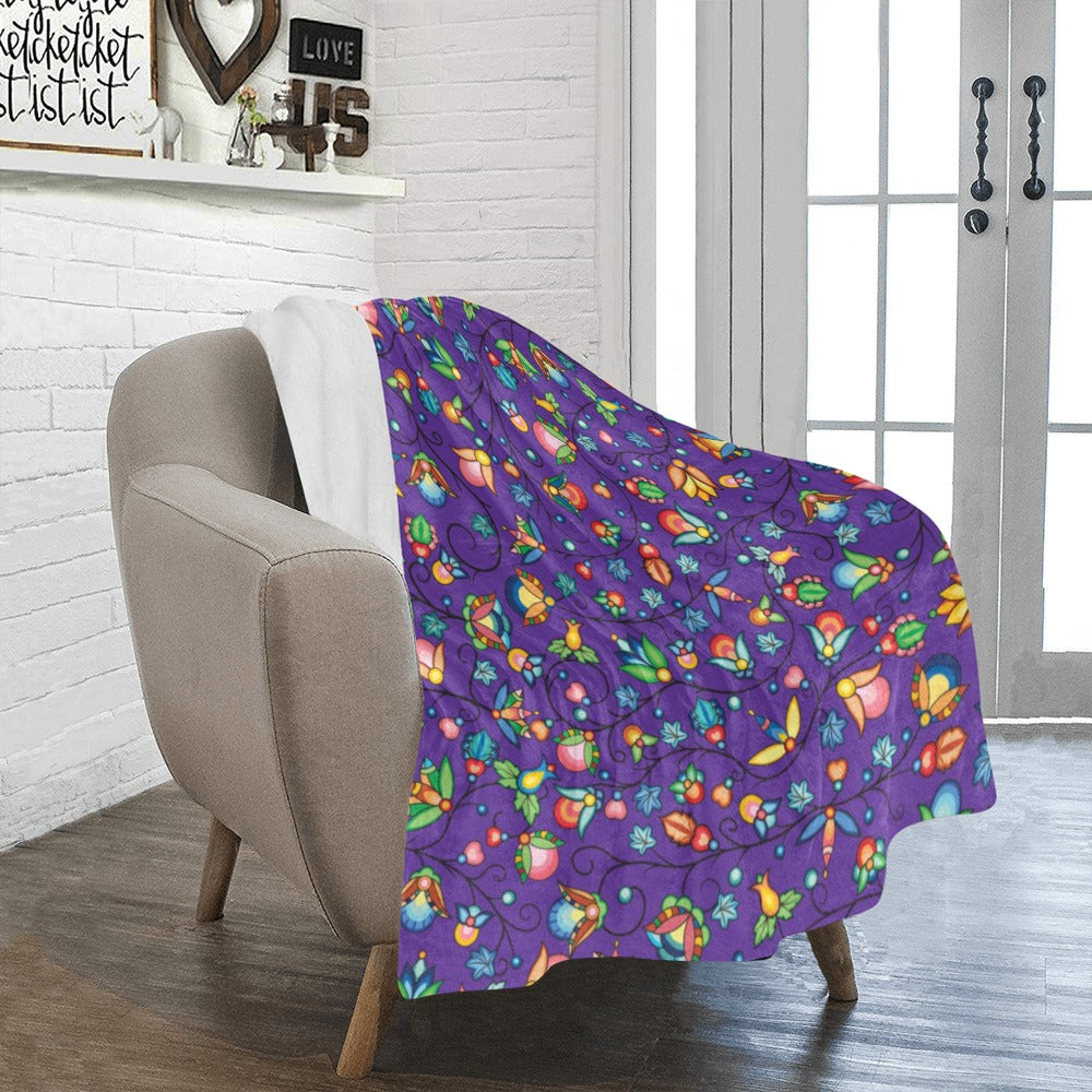 Prairie Plains Spirit Midnight Purple Ultra-Soft Micro Fleece Blanket 40"x50"