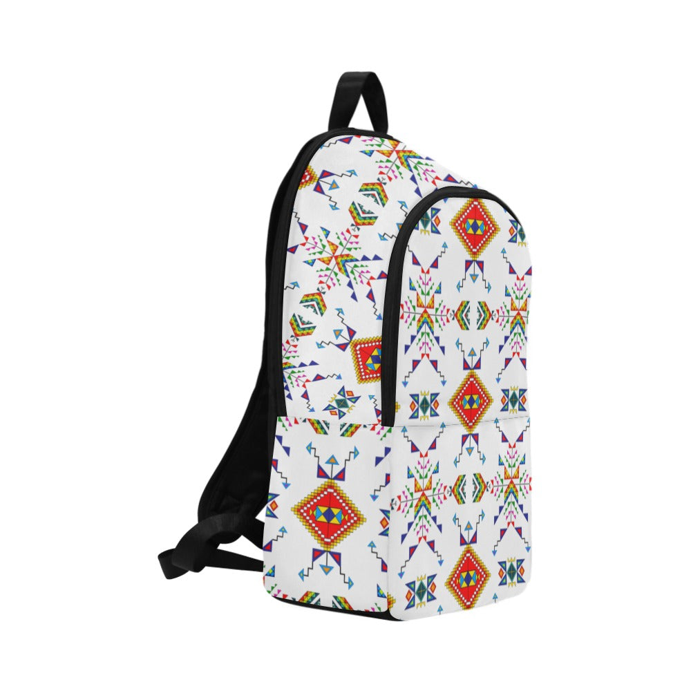 Buffalo Jump White Backpack