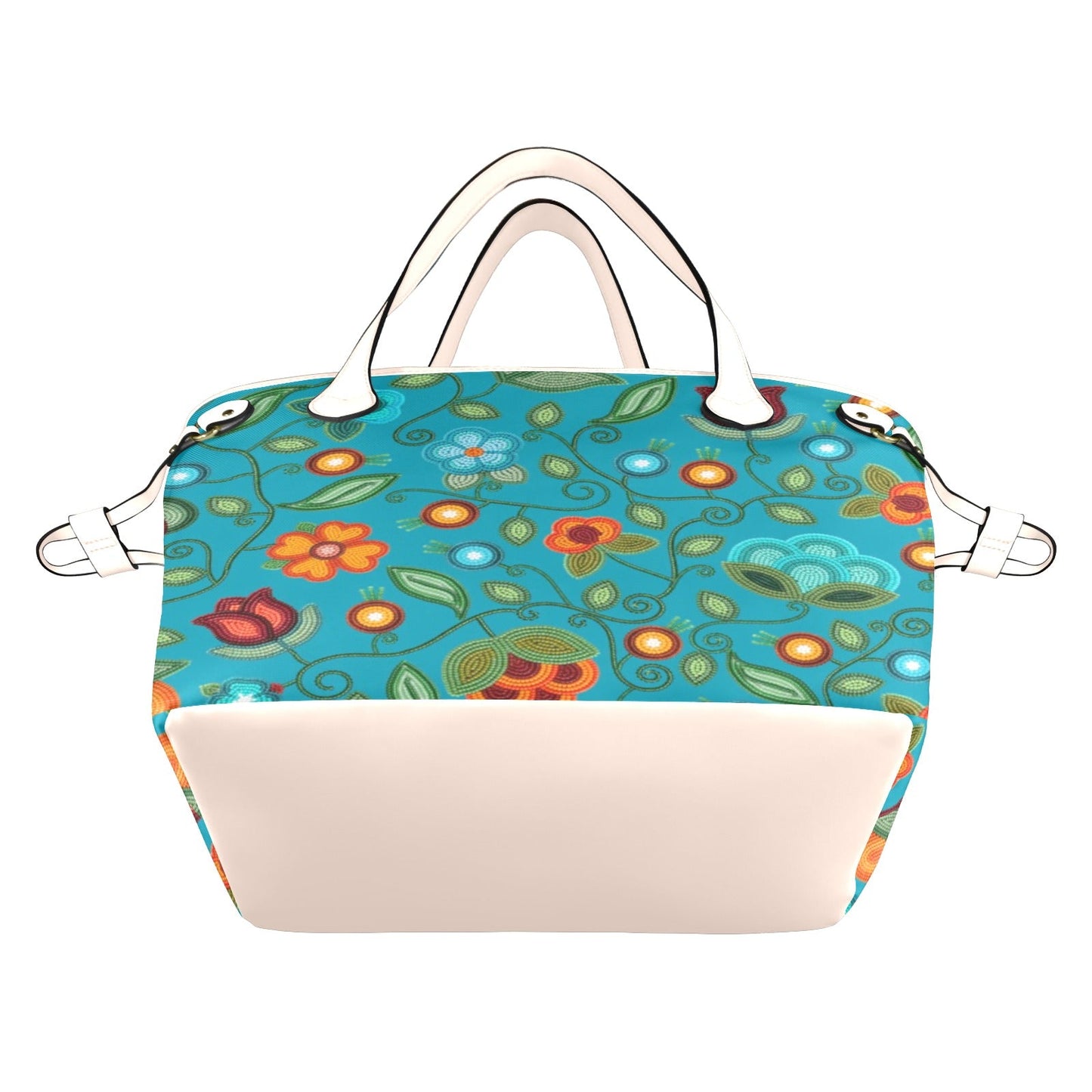 Prairie Fire Petals Ocean Clover Canvas Tote