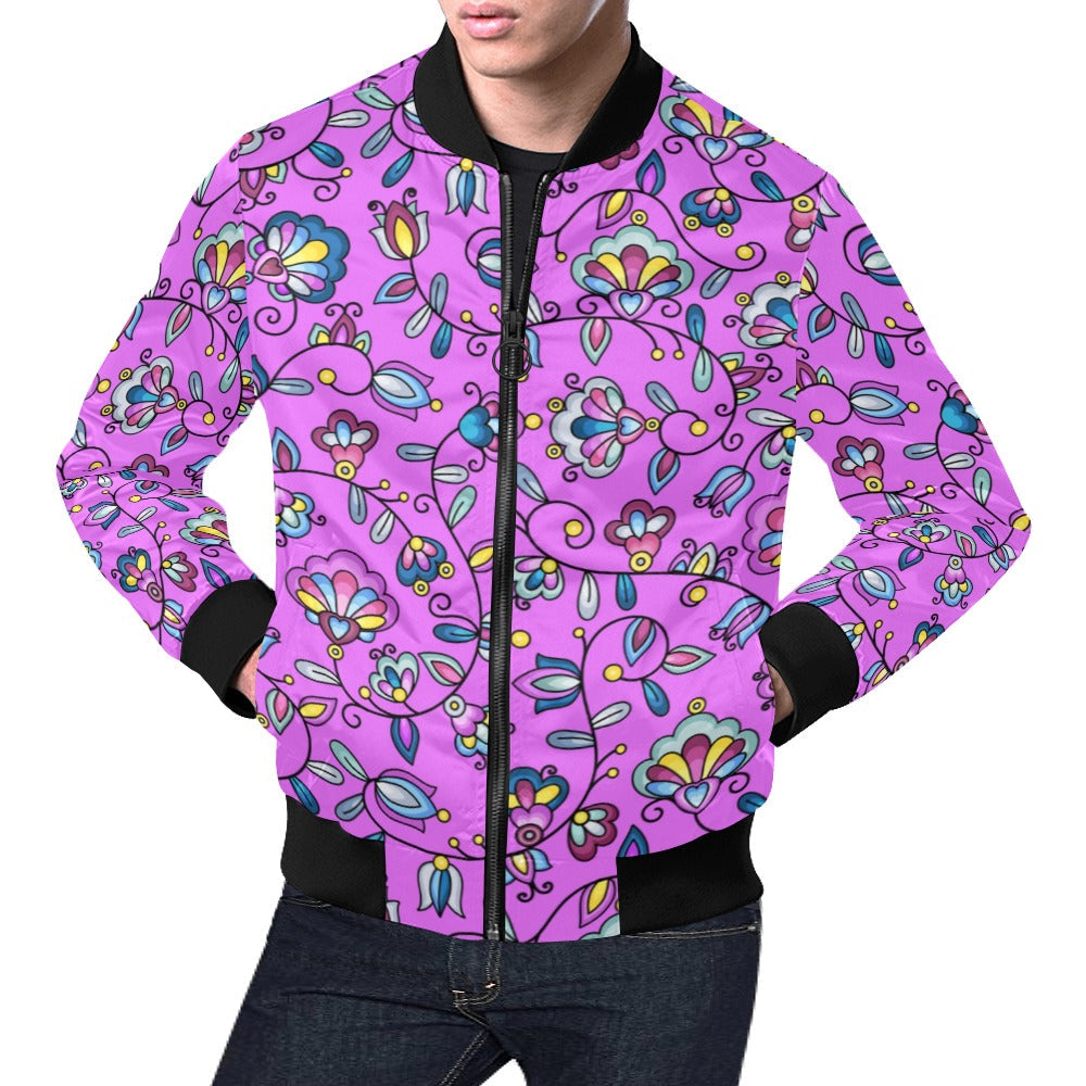 Autumn Bundle Blessing Purple Bomber Jacket for Men