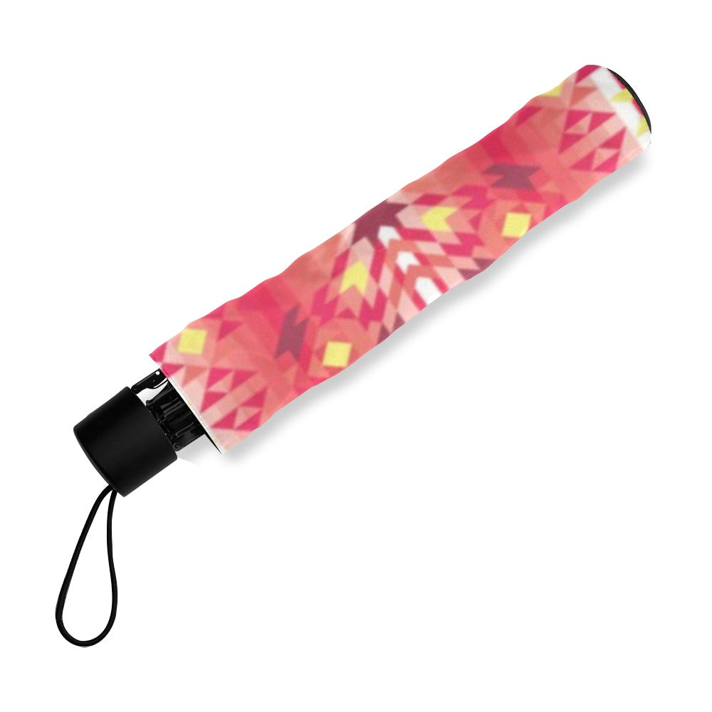 Red Pink Star Foldable Umbrella