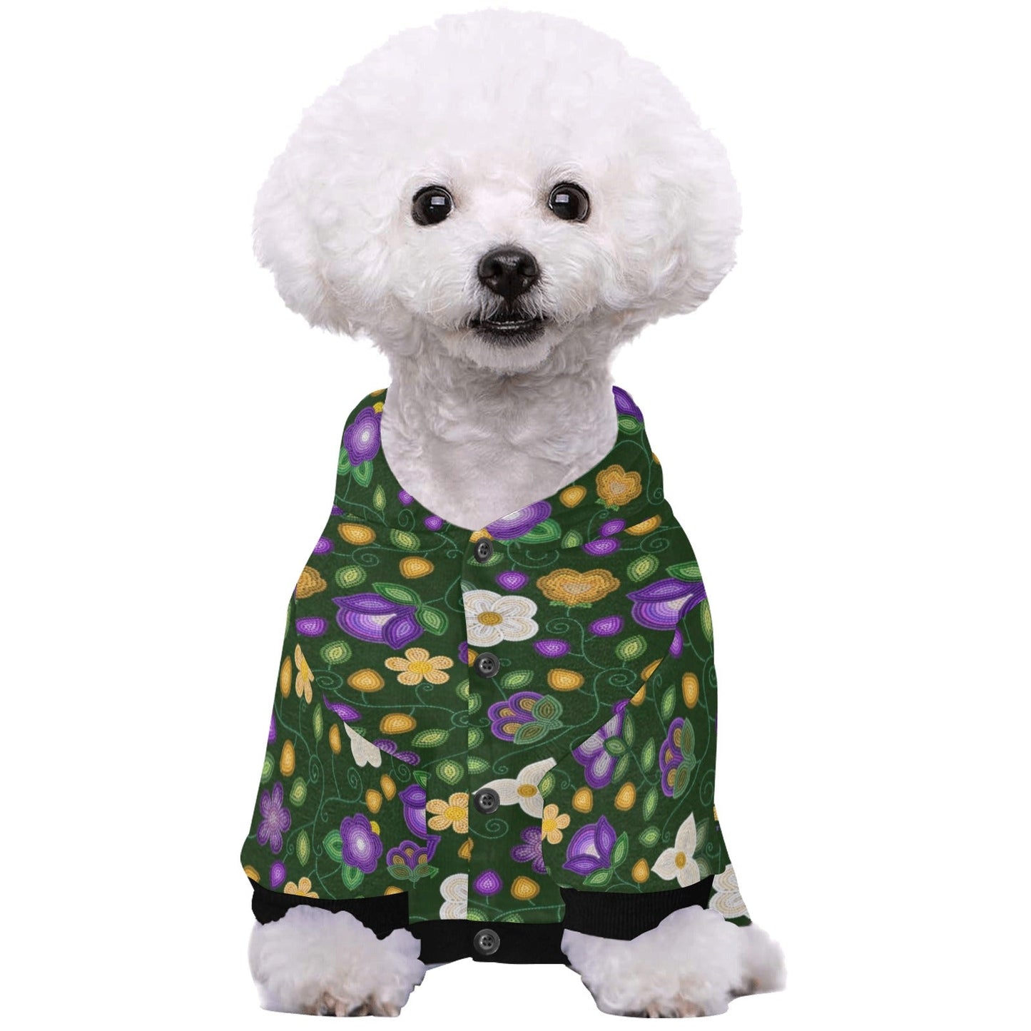 Midnight Moss Bloom Forest Pet Hoodie