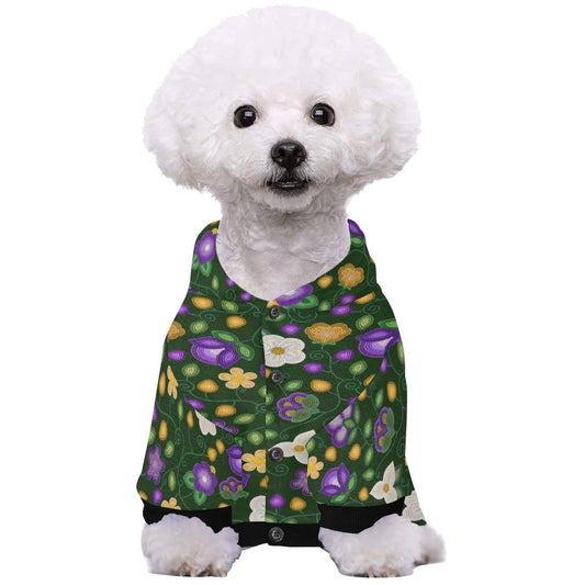 Midnight Moss Bloom Forest Pet Dog Hoodie