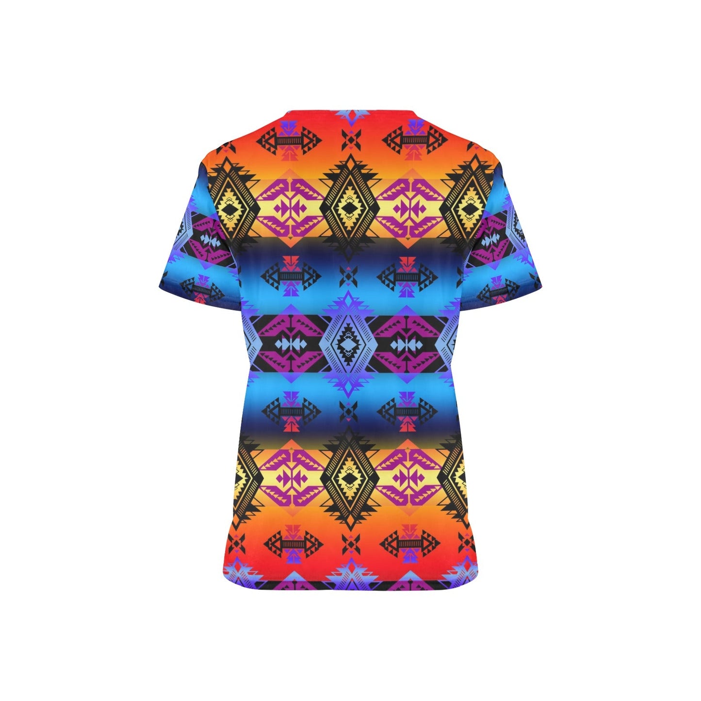 Sovereign Nation Sunset Scrub Top