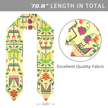 Load image into Gallery viewer, Geometric Floral Summer Vanilla Graduation Stole
