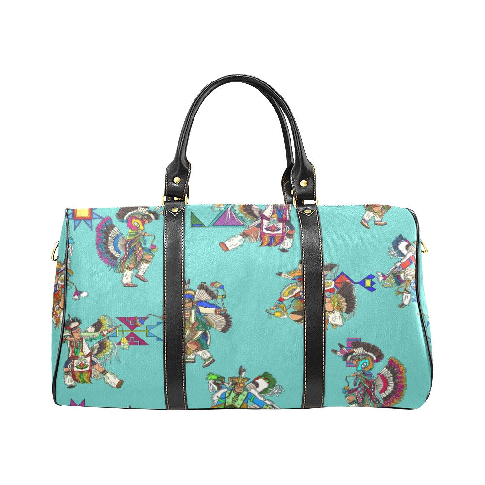Men's Fancy Dancers Eggshell Blue Large Travel Bag