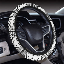 Load image into Gallery viewer, Black Rose Blizzard Steering Wheel Cover with Elastic Edge
