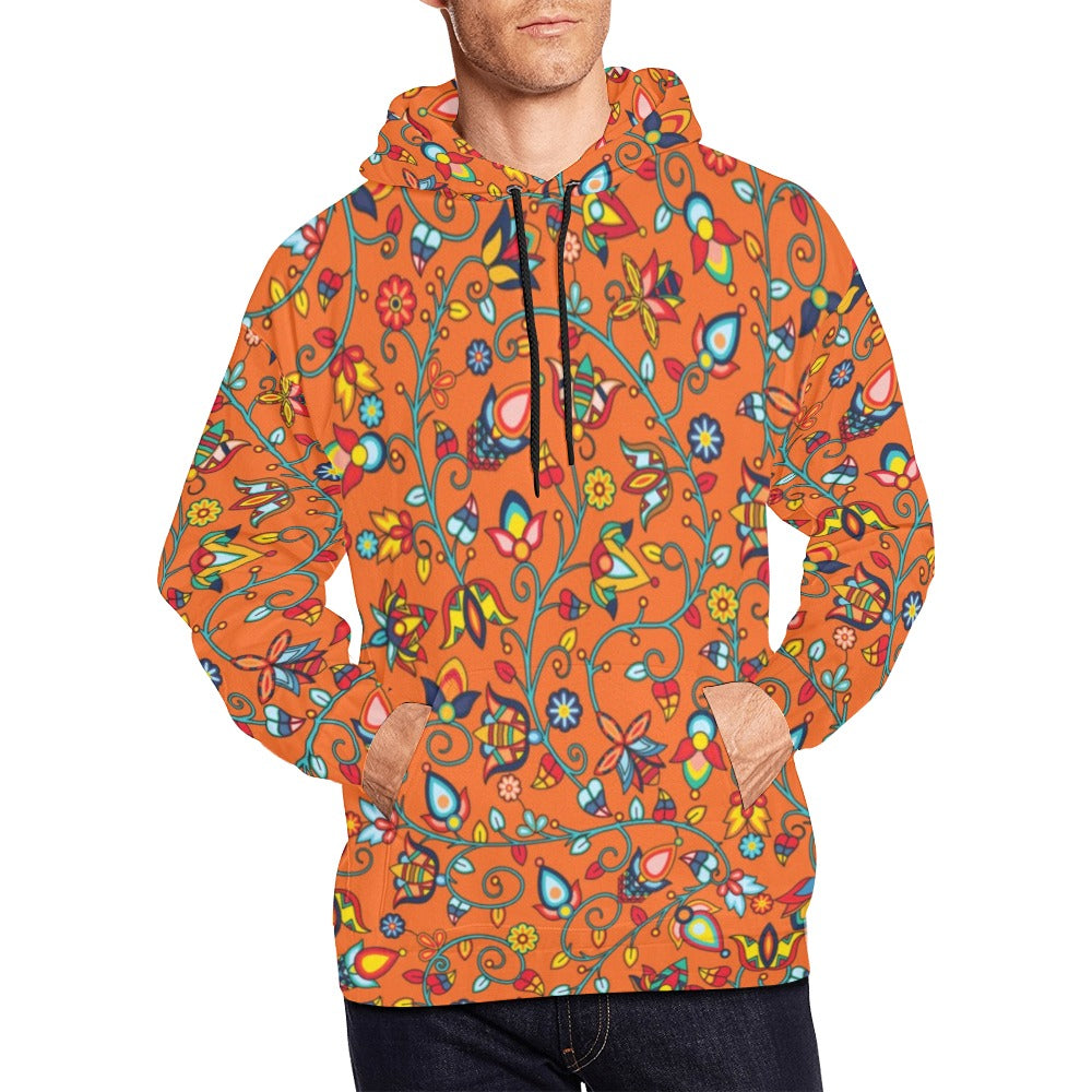 Thorny Path Orange Hoodie for Men