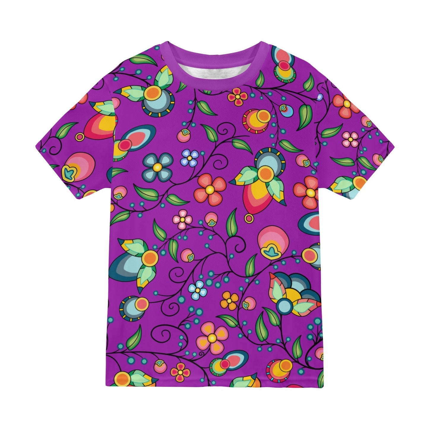 Floral Bounty Purple T-shirt for Men