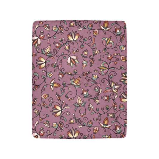 Burnt Sky Petals Magenta Ultra-Soft Micro Fleece Blanket 40"x50"