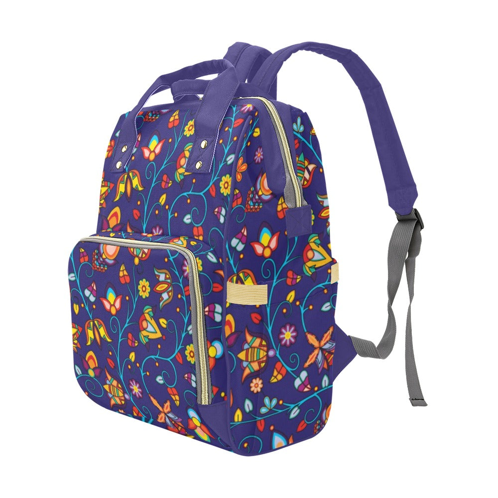 Thorny Path Blue Multi-Function Diaper Backpack