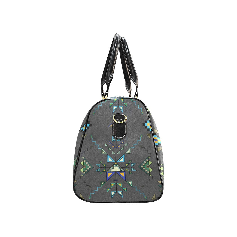 Bear Shield Dark Gray Large Travel Bag