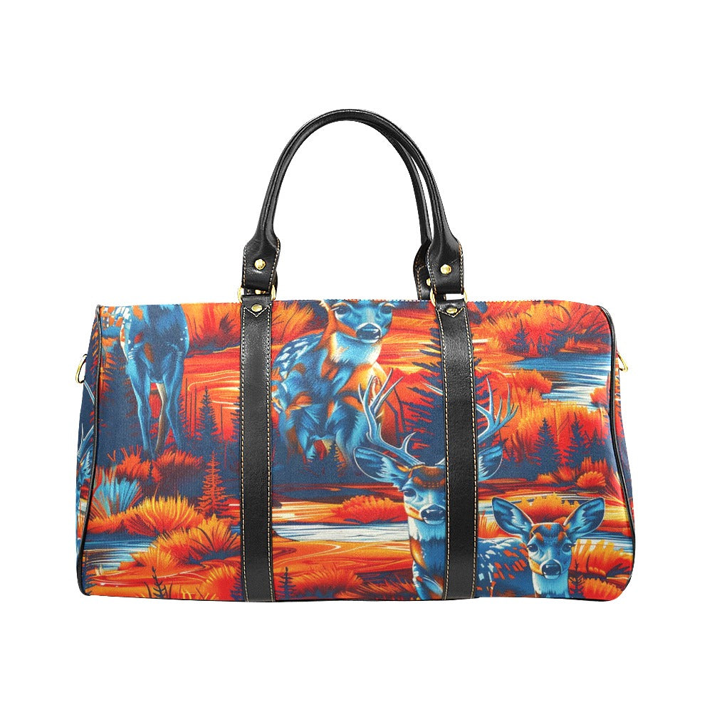 Deer Family Large Travel Bag