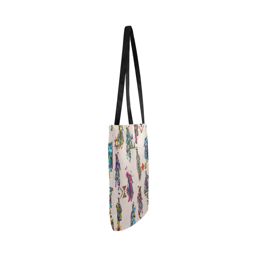 Men's Grass Dancers Muslin Reusable Shopping Bag