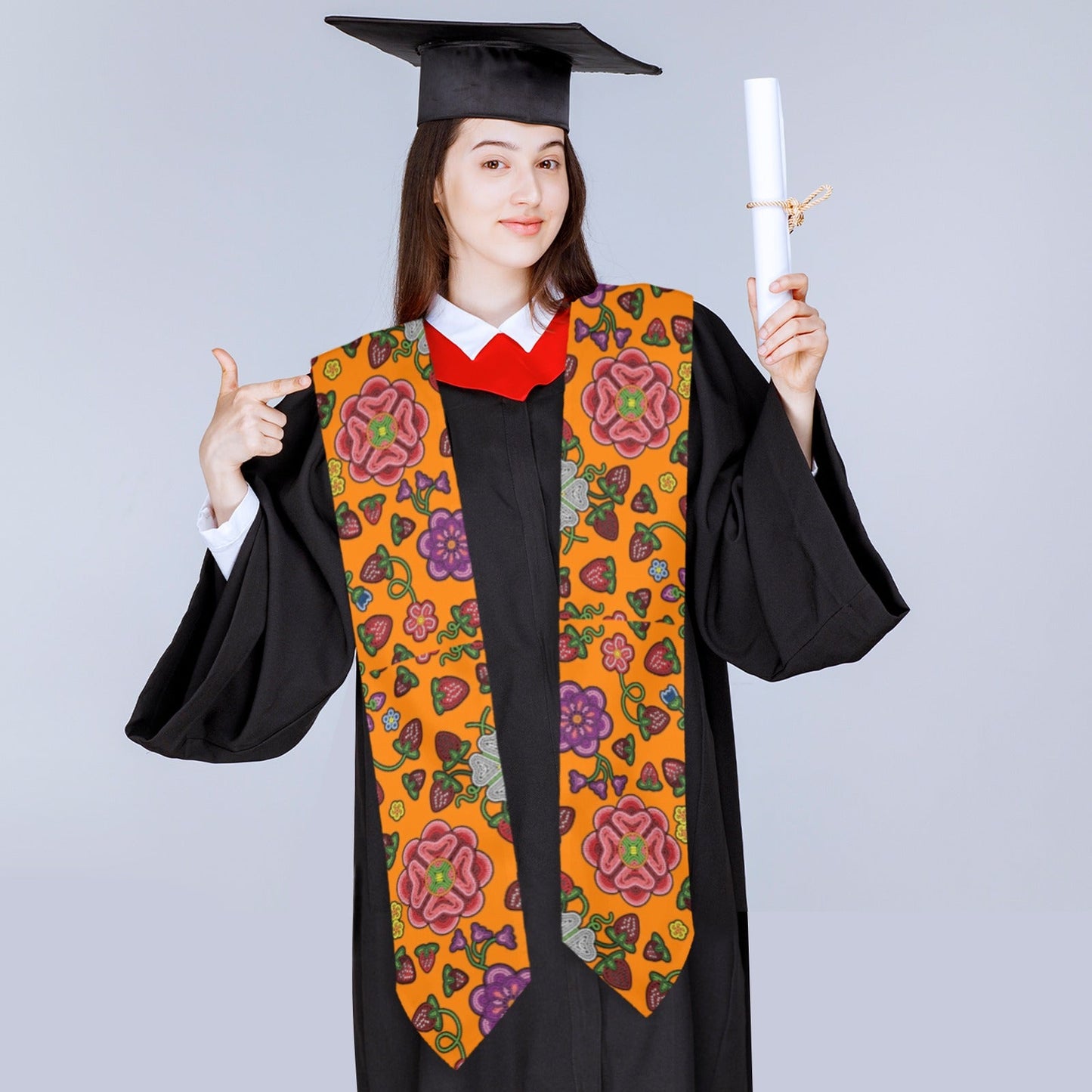 Berry Pop Carrot Graduation Stole