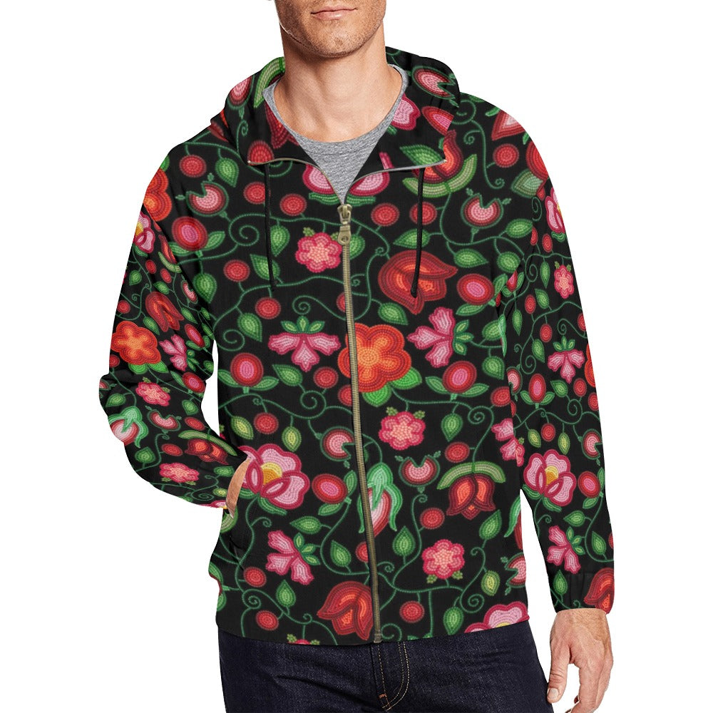 Rose Reverie Zip Hoodie